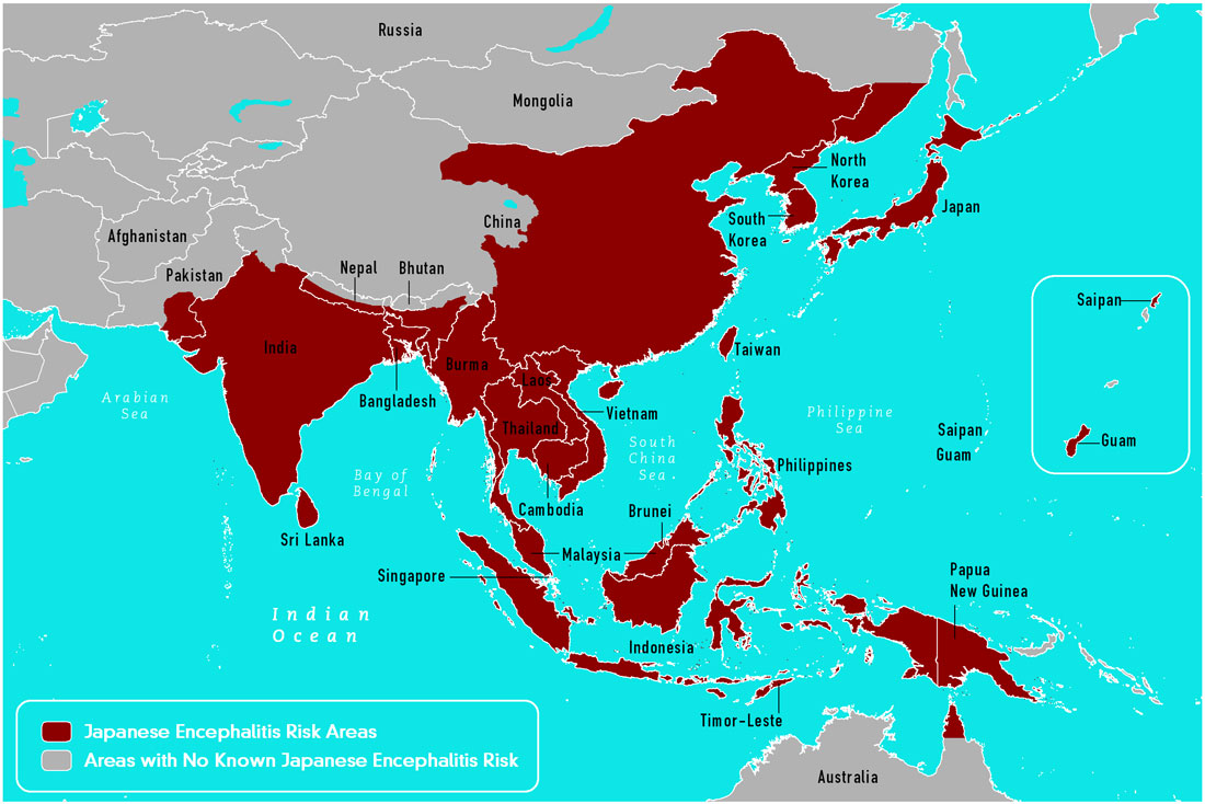 Japanese encephalitis countries